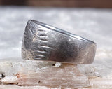 Diamond Cut Cigar Band Ring, Size 5