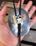 Sterling Silver Inlay Bolo Tie by J Quam