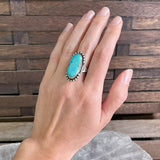 Zuni Turquoise Ring by Phillip Iule, Size 7