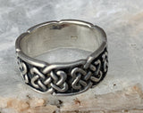Sterling Celtic Knot Band Ring, Size 6