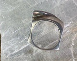 Modernist Bar Ring, Size 8