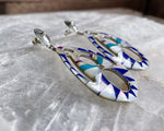 NOS Sterling Southwest Inlay Earrings