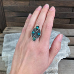 Zuni Sterling Turquoise Ring, Size 5