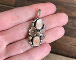 Navajo Sterling Mother of Pearl Pendant
