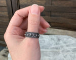 Sterling Cannetille Band Ring, Size 8.75