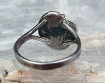 Sterling Malachite Ring, Size 6