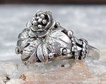 Sterling Floral Ring, Size 5.5