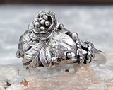 Sterling Floral Ring, Size 5.5