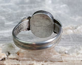 Antique Sterling Coral Ring, Size 7.5