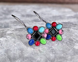 Small Rainbow Cluster Earrings