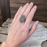 Sterling Marcasite Ring, Size 5.5