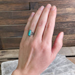 Sterling Turquoise Ring by Maisel’s, Size 4.75