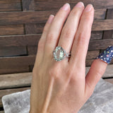 Pale Green Spinel Ring, Size 8
