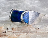 Modernist Azuremalachite Ring, Size 7.75