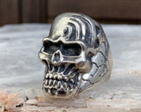 Huge .950 Silver Skull Ring, Size 11
