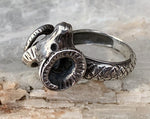 Sterling Ram Ring, Size 6.25