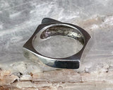 Modernist Bar Ring, Size 8
