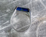 Modernist Azuremalachite Ring, Size 7.75