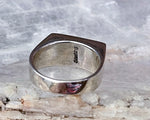 Rainbow Channel Inlay Ring, Size 6