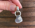 Sterling Puffy Heart Charm by Silpada (as-is)