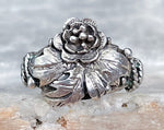 Sterling Floral Ring, Size 5.5