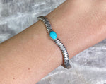 Twisted Turquoise Wave Cuff