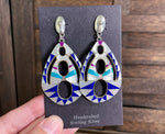 NOS Sterling Southwest Inlay Earrings