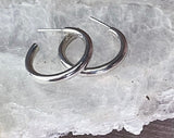 1” Sterling Hoop Earrings
