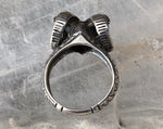 Sterling Ram Ring, Size 6.25